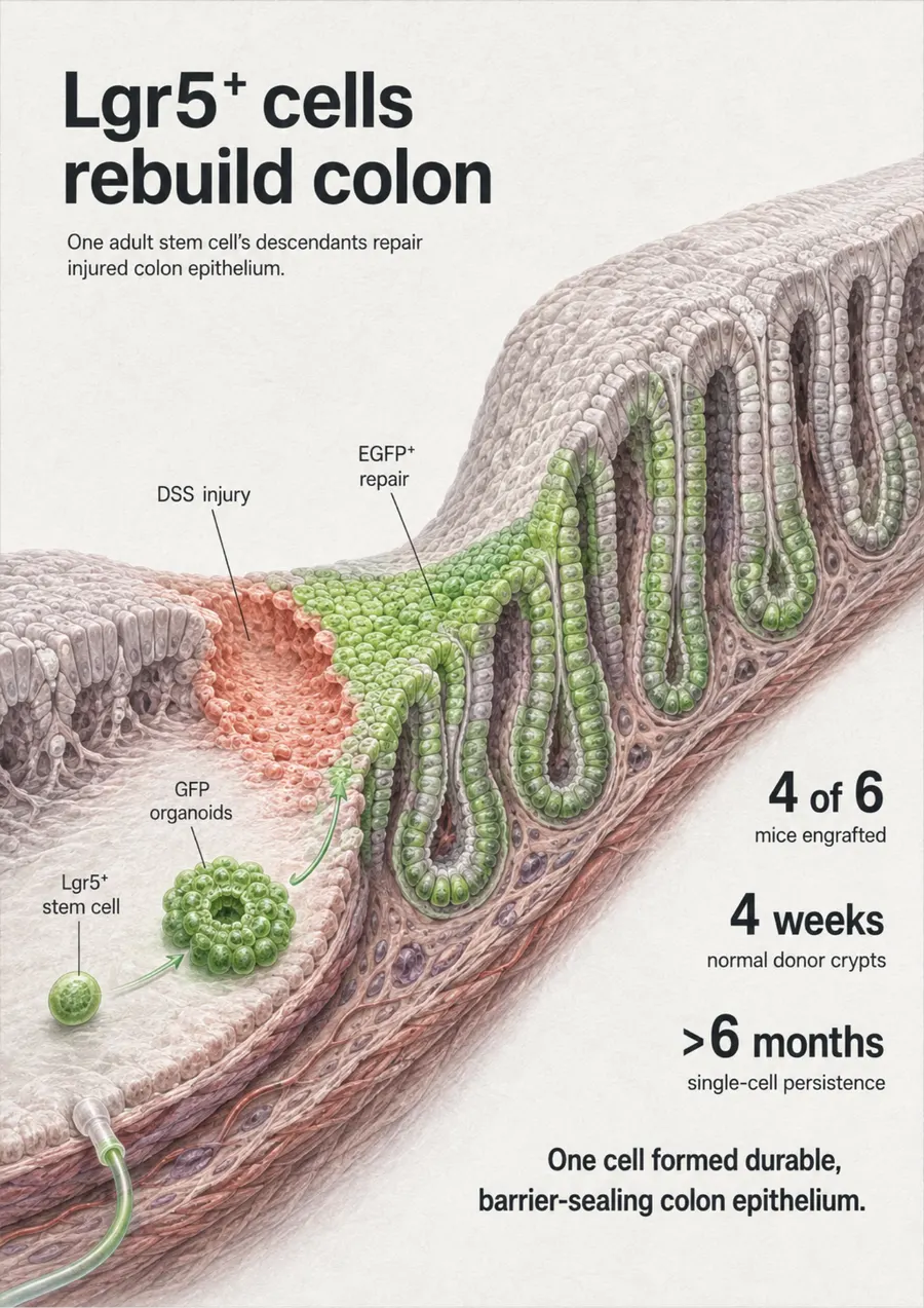 Poster: Lgr5⁺ cells rebuild colon