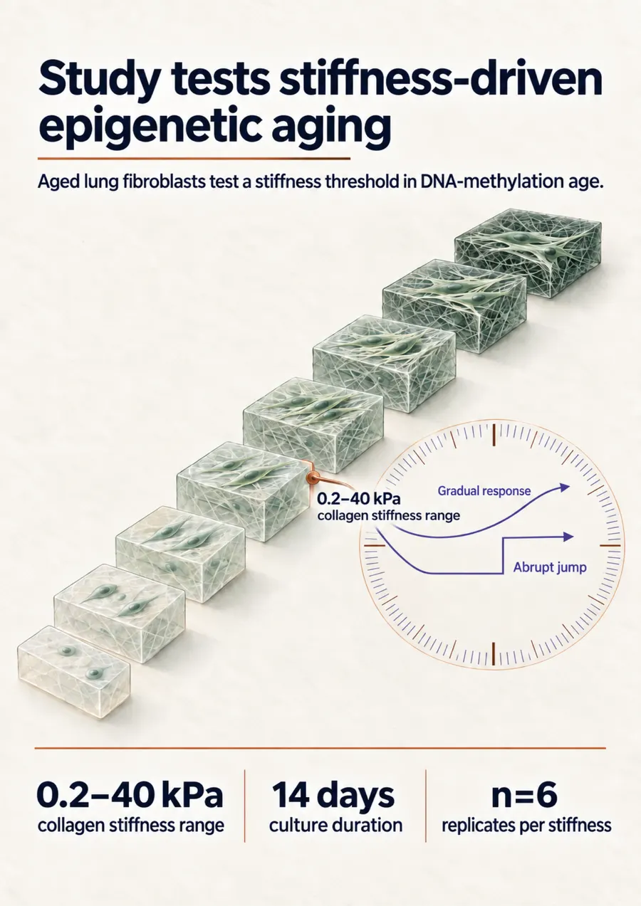 Poster: Study tests stiffness-driven epigenetic aging