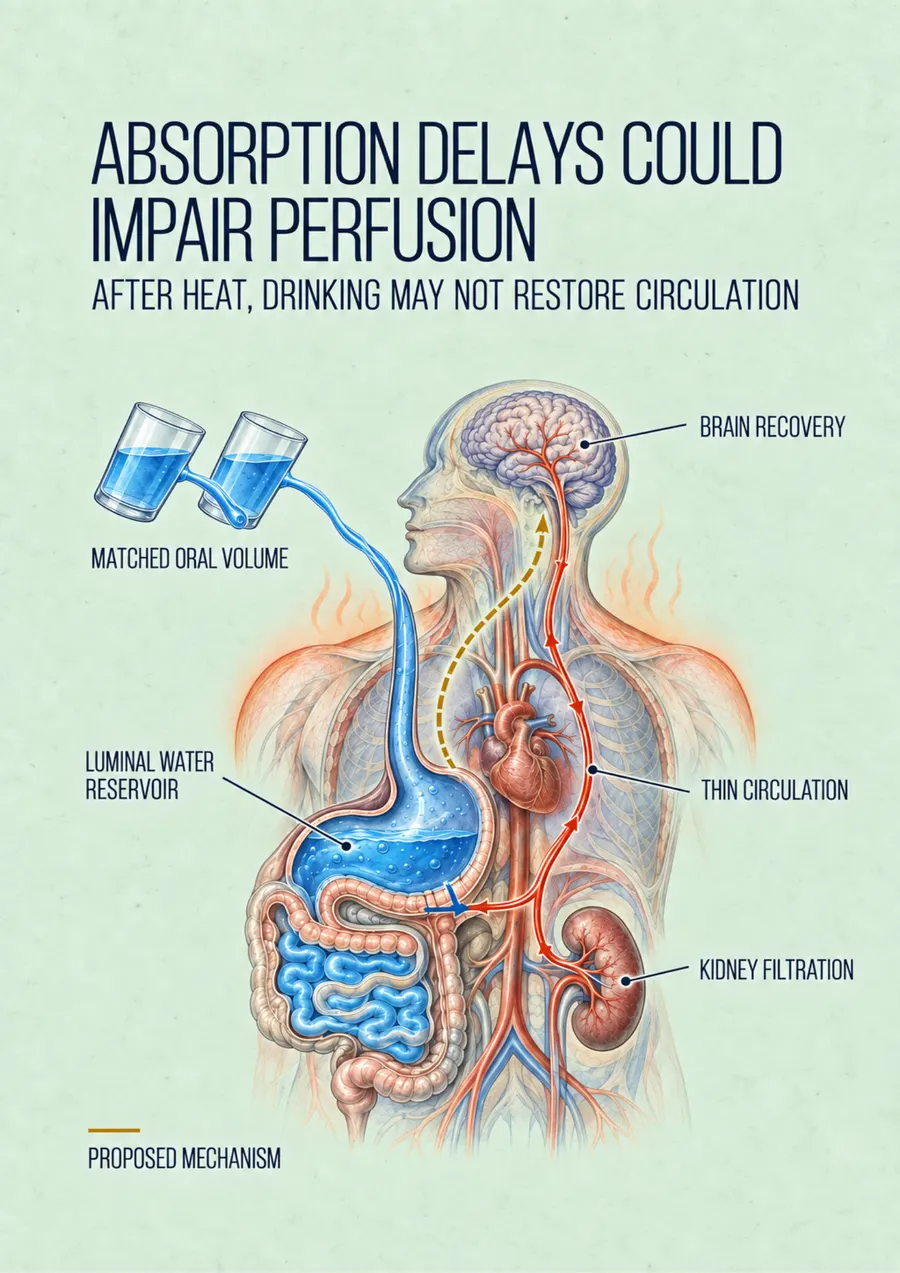Poster: Absorption delays could impair perfusion