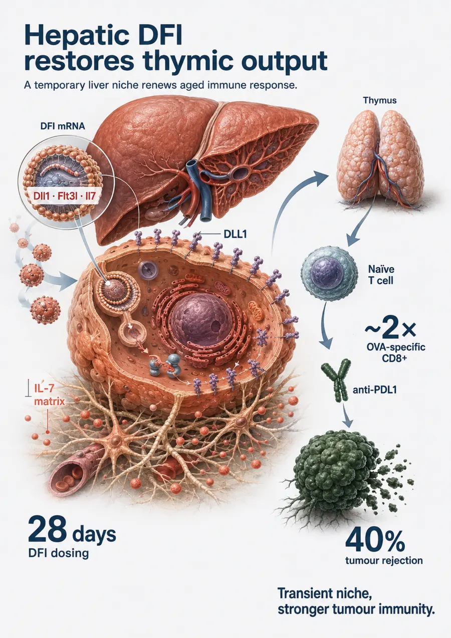 Poster: Hepatic DFI restores thymic output