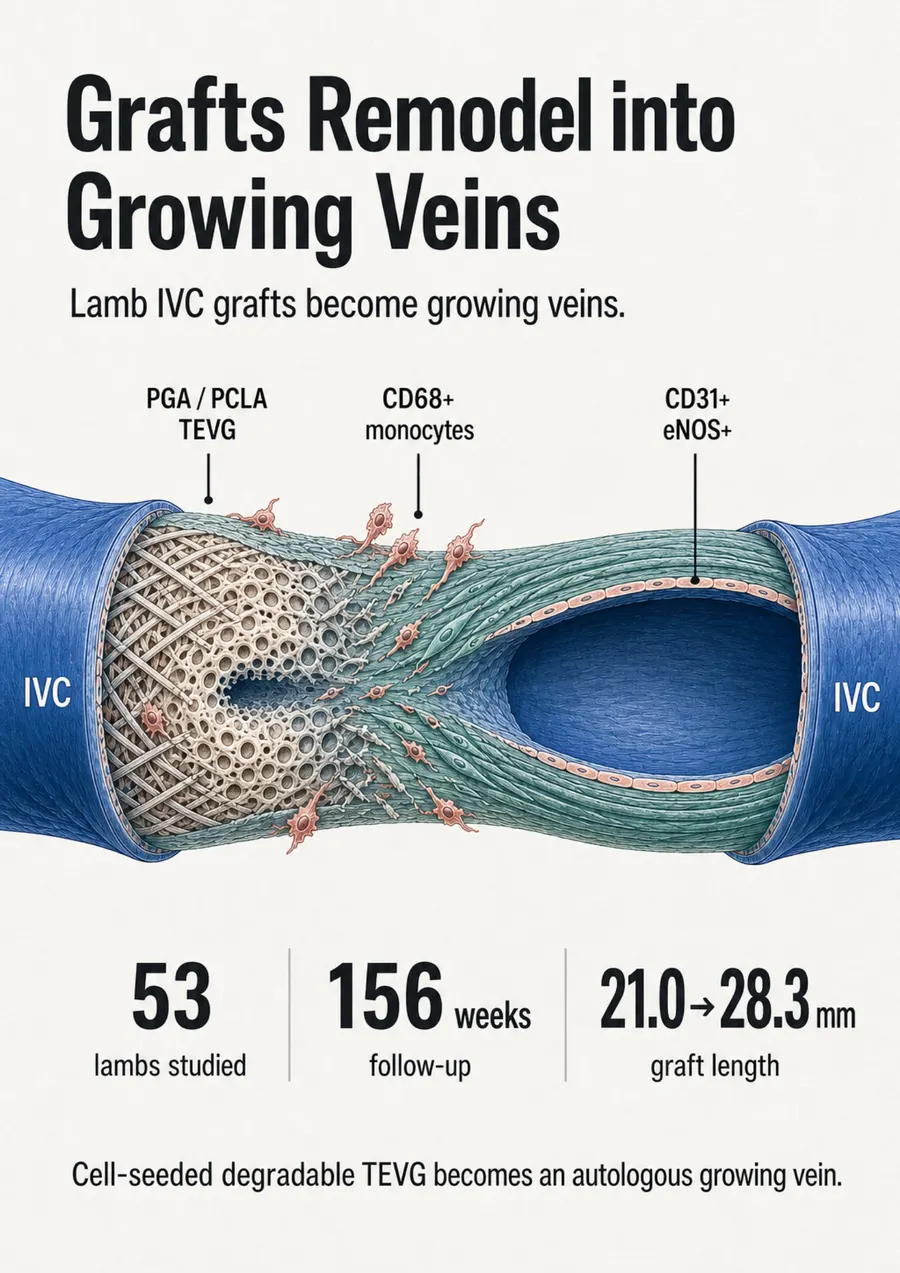 Poster: Grafts Remodel into Growing Veins