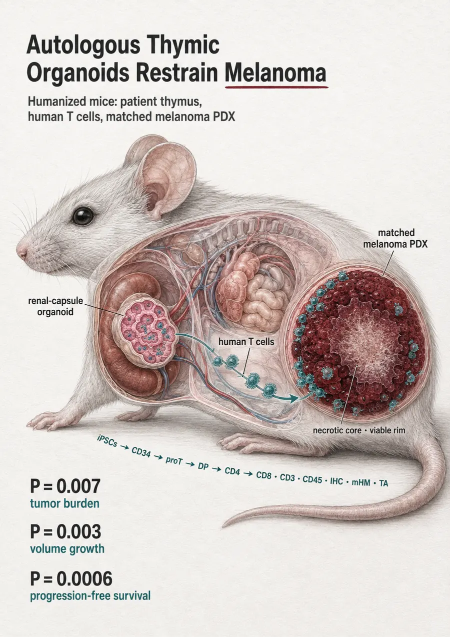 Poster: Autologous Thymic Organoids Restrain Melanoma
