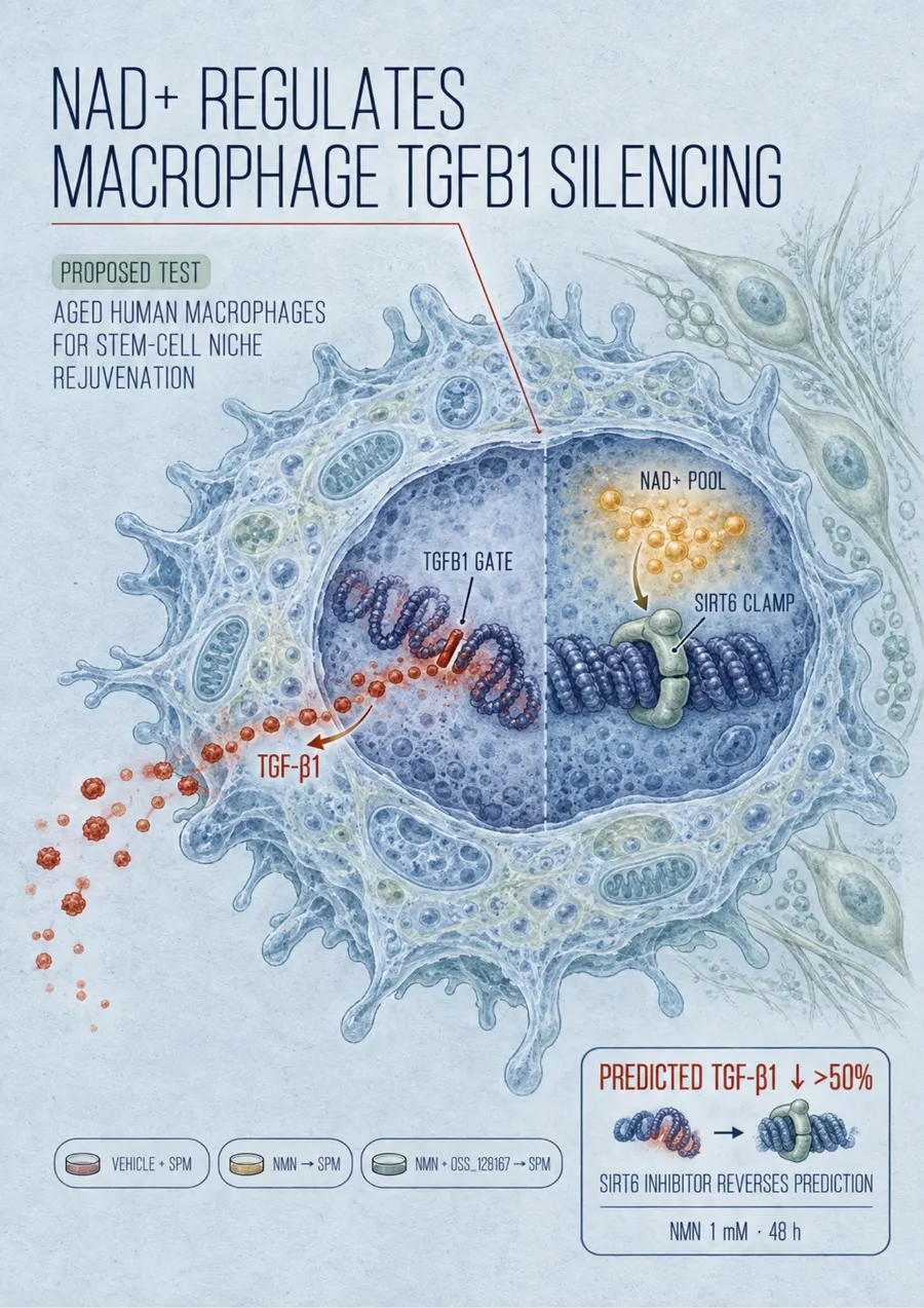 Poster: NAD+ regulates macrophage TGFB1 silencing
