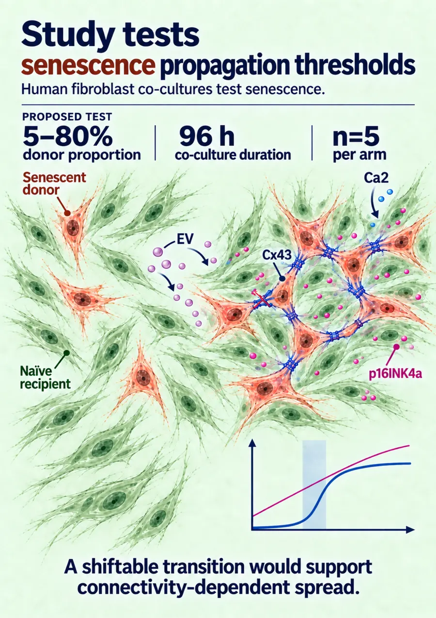 Poster: Study tests senescence propagation thresholds
