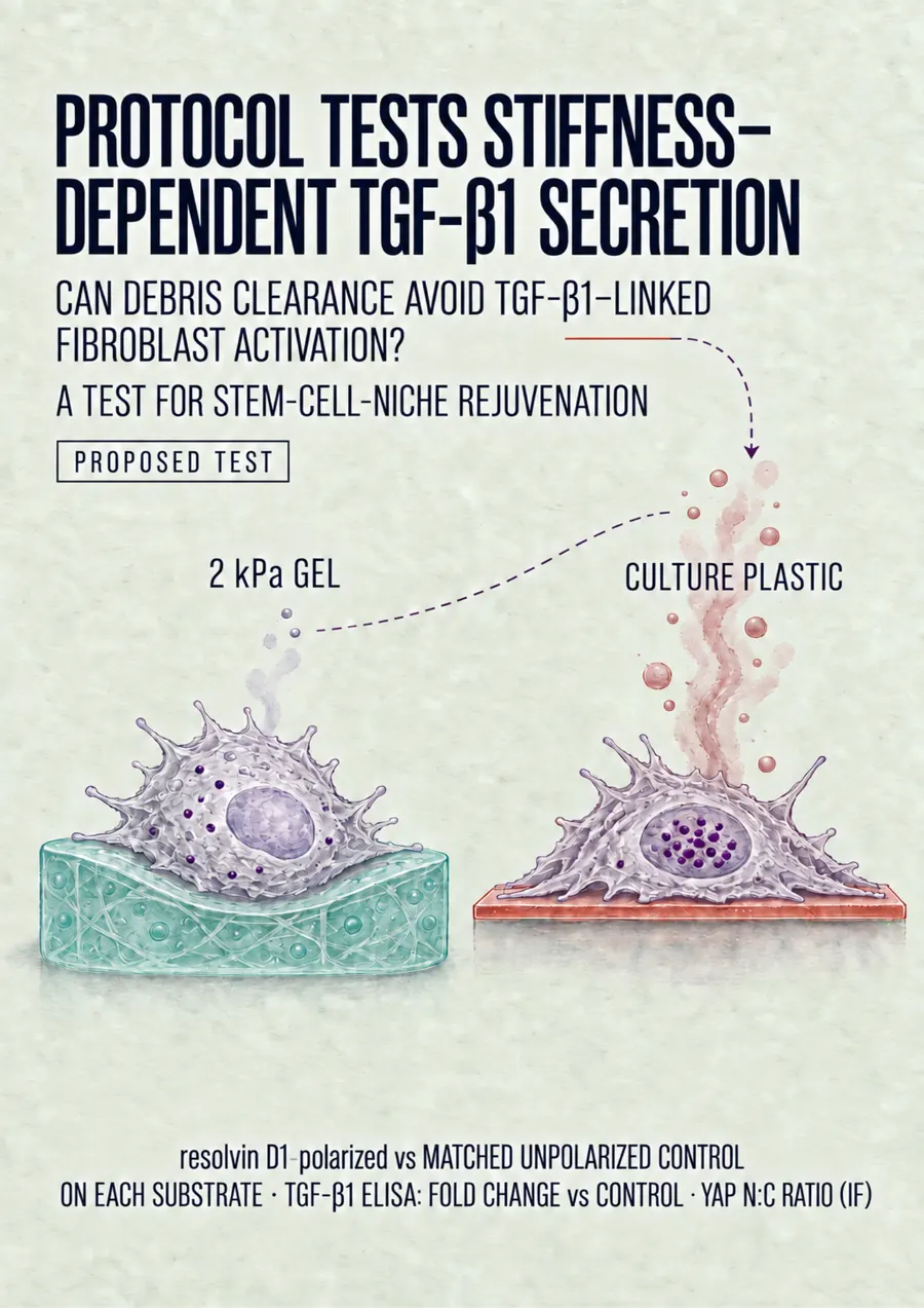 Poster: Protocol tests stiffness-dependent TGF-β1 secretion
