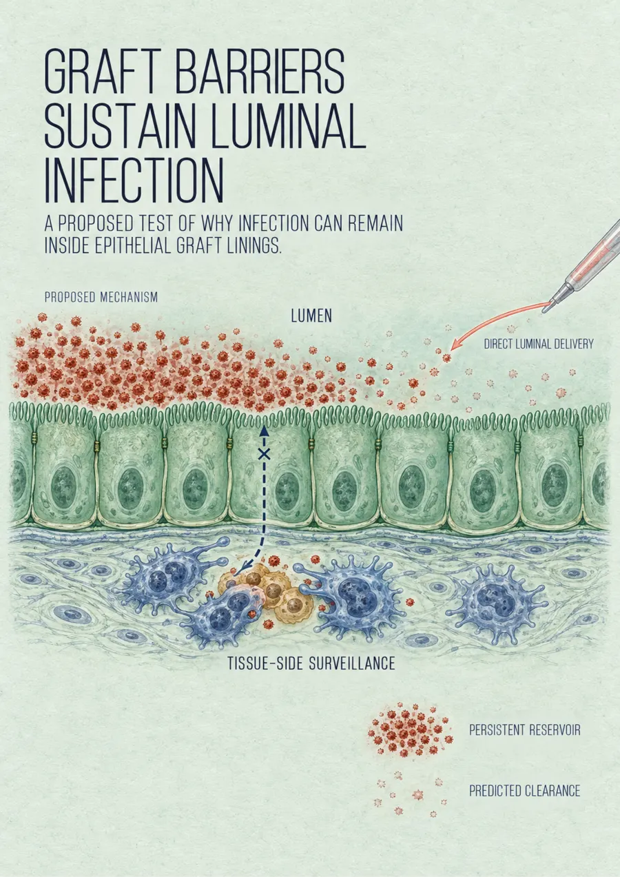 Poster: Graft barriers sustain luminal infection
