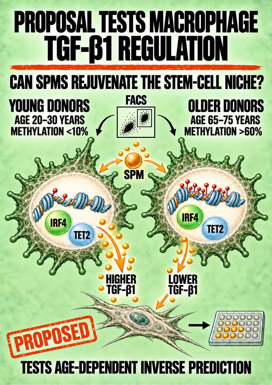 Poster: Proposal tests macrophage TGF-β1 regulation